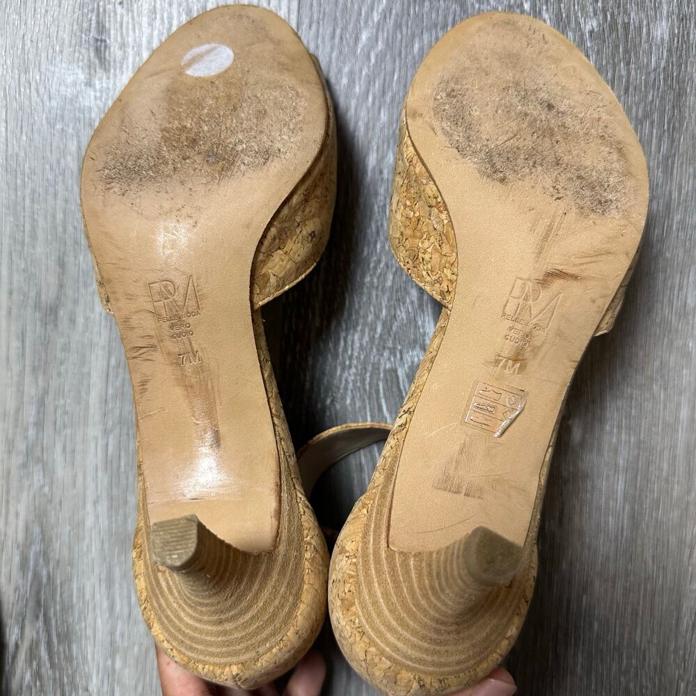 Pelle Moda Cork Kitten Heels - Picture 6 of 7